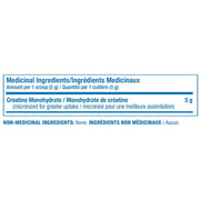 Confident Sports Flavoured Creatine Monohydrate, 80 Servings Nutrition Panel - SupplementSource.ca