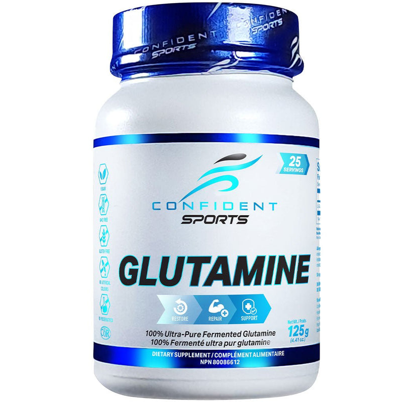 Confident Sports Glutamine, 125g - SupplementSource.ca
