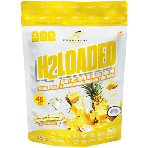 Confident Sports H20 Loaded, 45 Servings Pineapple Coconut - SupplementSource.ca
