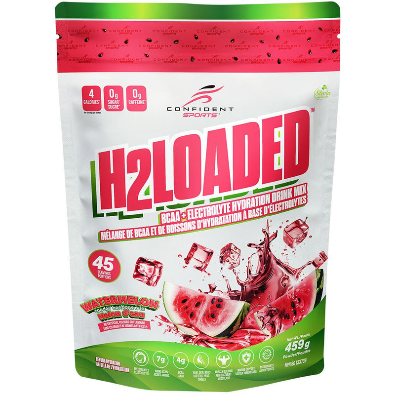 Confident Sports H20 Loaded, 45 Servings Watermelon - SupplementSource.ca