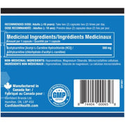 Confident Health Acetyl L-Carnitine Nutrition Panel, 500 mg, 60 VCaps - SupplementSource.ca