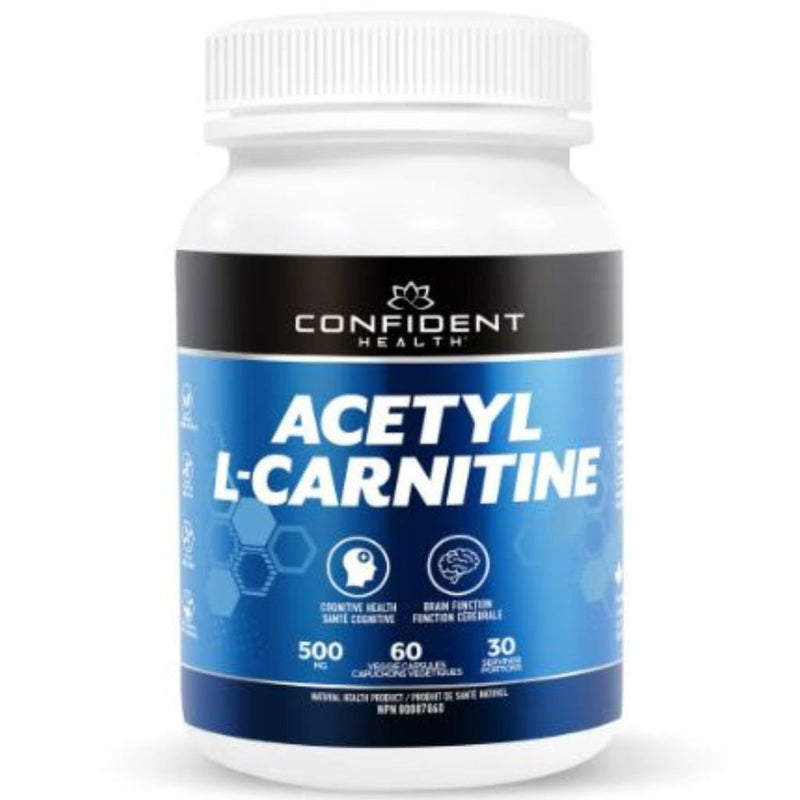 Confident Health Acetyl L-Carnitine, 500 mg, 60 VCaps - SupplementSource.ca