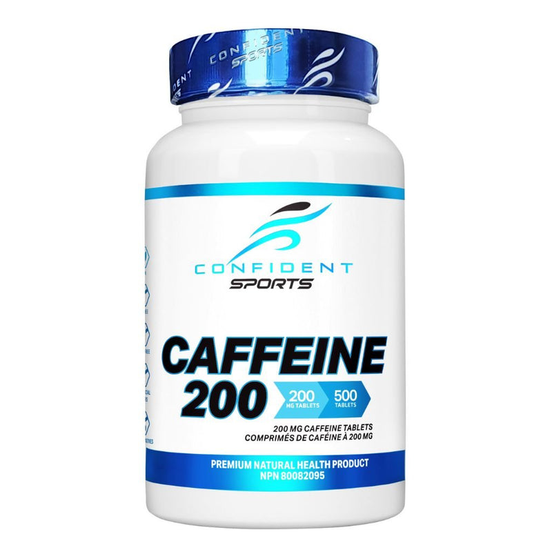 Confident Sports Caffeine 200, 500 Tablets SupplementSource.ca