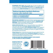 Confident Sports Caffeine 200, 500 Tablets SupplementSource.ca