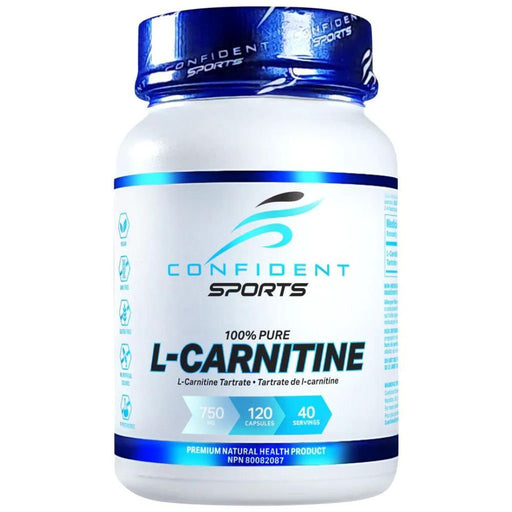 Confident Sports L-Carnitine 120 VCaps - SupplementSource.ca