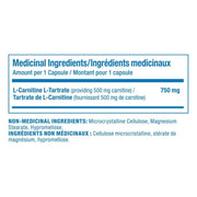 Confident Sports L-Carnitine Nutritional Panel - SupplementSource.ca