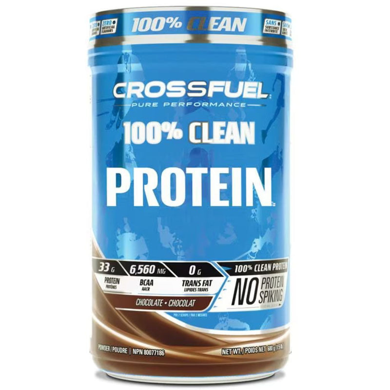 CrossFuel 100% Clean Protein, 680g Chocolate - SupplementSource.ca