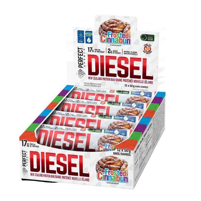 Perfect Sports DIESEL PROTEIN BARS, 12 Bars/Box