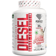 Perfect Sports Balanced Diesel Grass-Fed Protein, Strawberry Milkshake, 48 Servings - SupplementSource.ca