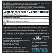 EFX Sports Kre-Alkalyn EFX Nutrition Panel, 133 Servings, 200g - SupplementSource.ca