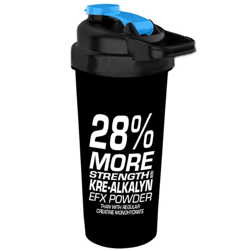 EFX Sports Shaker Bottle, Black w Blue - SupplementSource.ca