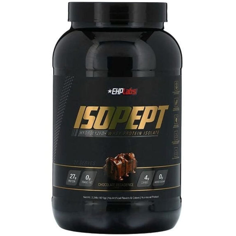 EHPLabs ISOEPT Hydrolyzed Whey Protein Isolate Chocolate Decadence, 27 Servings - SupplementSource.ca