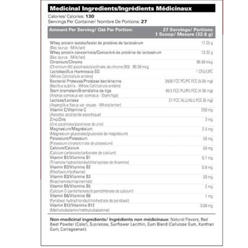 EHPLabs Oxywhey Non-GMO Lean Wellness Protein Nutrition Panel - SupplementSource.ca