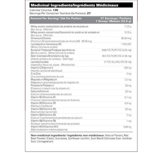 EHPLabs Oxywhey Non-GMO Lean Wellness Protein Nutrition Panel - SupplementSource.ca