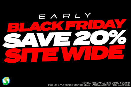 Early Black Friday - Save 20% Site Wide*