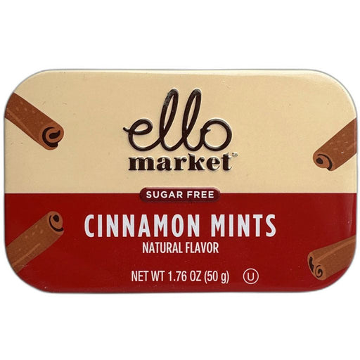 Ello Market Sugar Free Mints Cinnamon, 50g - SupplementSource.ca