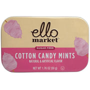 Ello Market Sugar Free Mints Cotton Candy, 50g - SupplementSource.ca