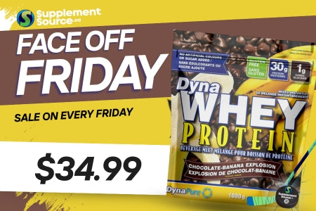 Faceoff Friday - Dynapure DynaWhey Now Only $34.99 - SupplementSource.ca