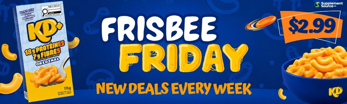 Frisbee Friday-KD Protein Mac and Cheese - 1 Box only $2.99  - SupplementSource.ca