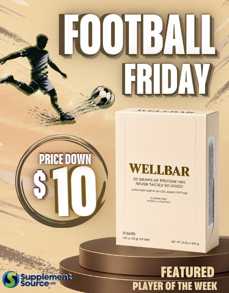Football Friday - Wellbar Now Only $10 a box - SupplementSource.ca