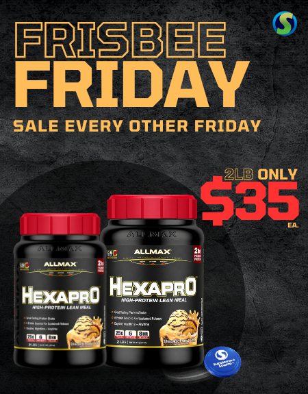 Frisbee Friday Allmax Hexapro only $35 - SupplementSource.ca