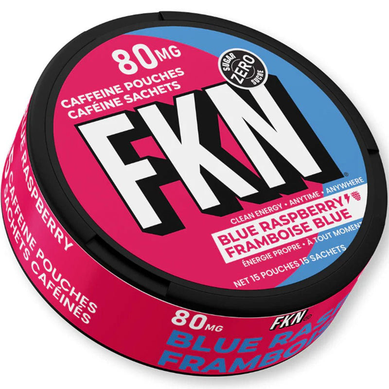 FKN Rich FKN Caffeine Pouches - 15 Pouches/Can Blue Raspberry - SupplementSource.ca