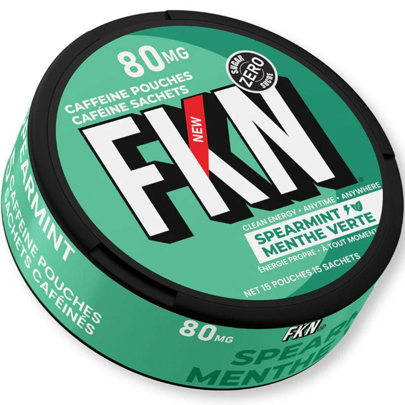 FKN Rich FKN Caffeine Pouches - 15 Pouches/Can Spearmint - SupplementSource.ca