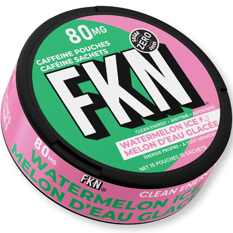 FKN Rich FKN Caffeine Pouches - 15 Pouches/Can Watermelon Ice - SupplementSource.ca