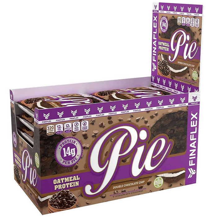 Finaflex Oatmeal Protein Pie, 10 Pies/Box Double Chocolate Chip - SupplementSource.ca