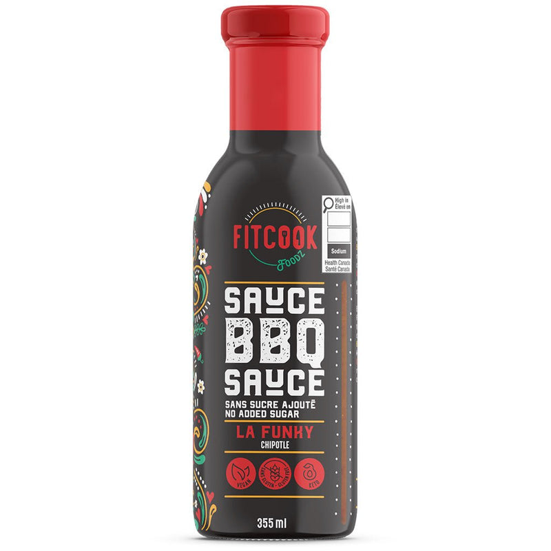 FitCook Foodz BBQ Sauce La Funky, 355ml - Chipotle - SupplementSource.ca