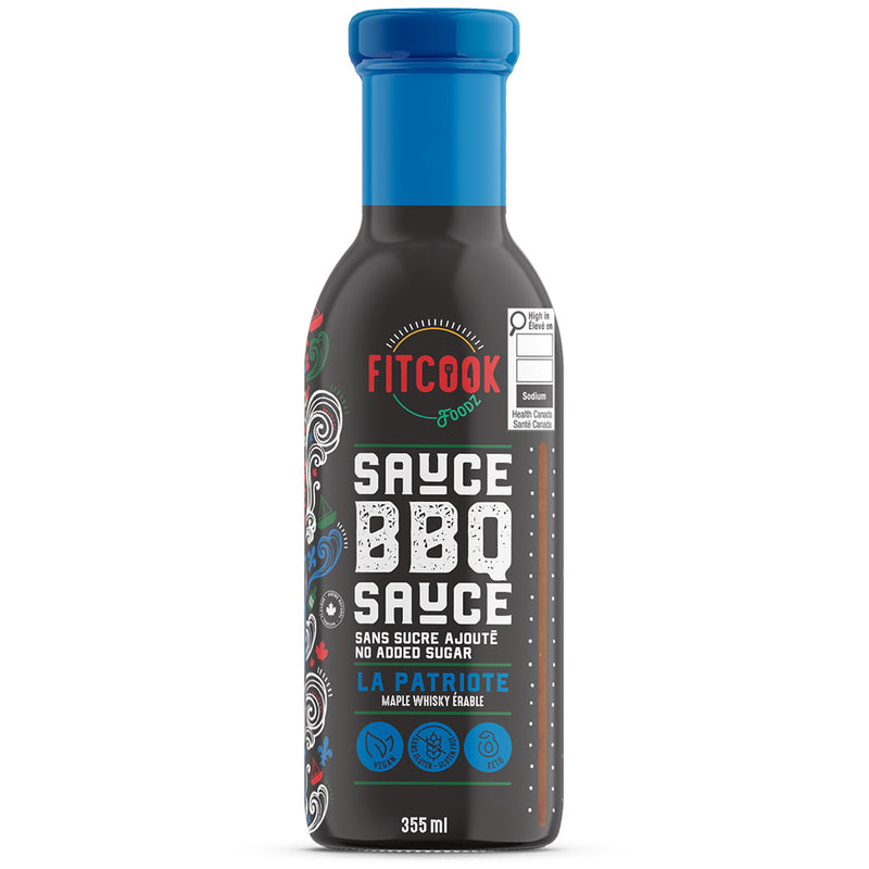 FitCook Foodz BBQ Sauce La Patriote, 355ml - Maple Whisky - SupplementSource.ca