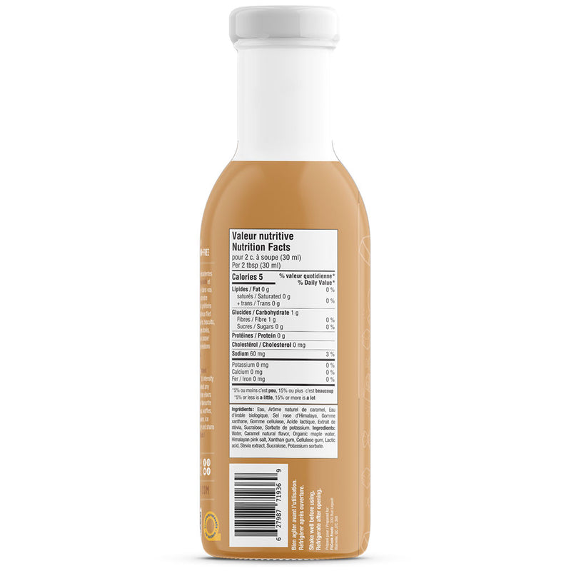 FitCook Foodz Dessert La Colleuse, 355ml - Salted Caramel Nutrition Panel - SupplementSource.ca