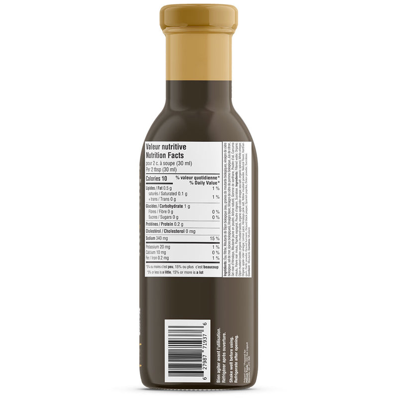 FitCook Foodz Signature La Mielleuse, 355ml - Honey Mustard Nutrition Panel - SupplementSource.ca