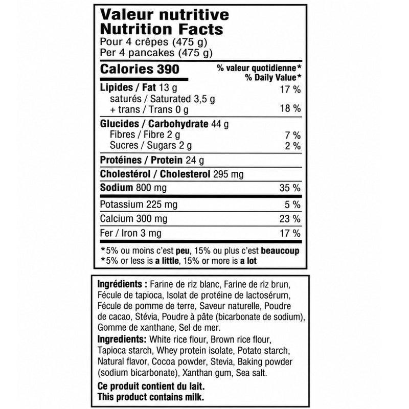 FitCook Foodz Protein Pancake Mix, 525g Original NP- Supplementsource.ca