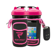 Performa Fitgo Shaker Bottle Organizer Sleeve, Pink - SupplementSource.ca