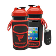 Performa Fitgo Shaker Bottle Organizer Sleeve, Red - SupplementSource.ca