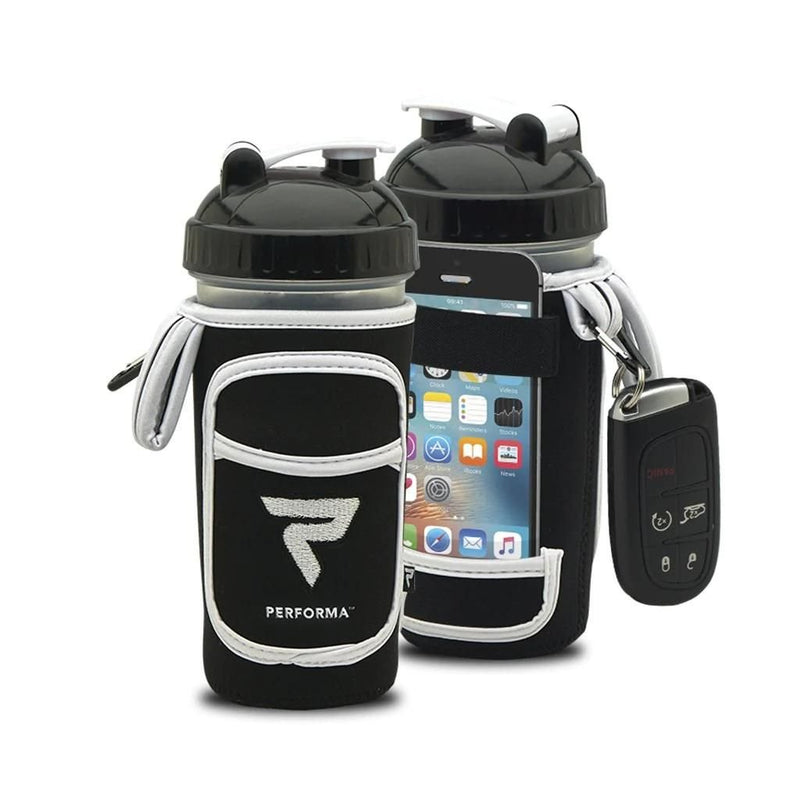 Performa Fitgo Shaker Bottle Organizer Sleeve, White - SupplementSource.ca