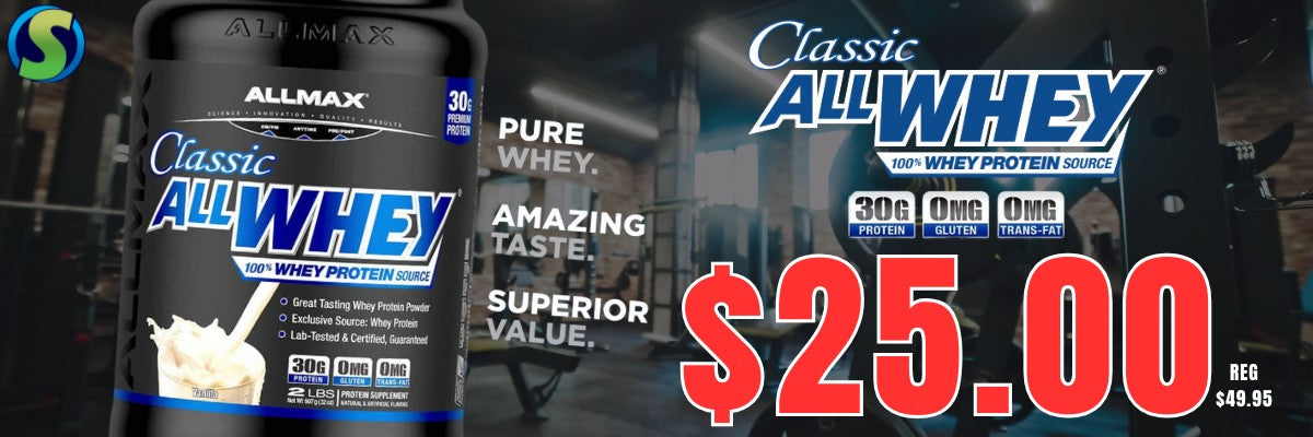 Flash Sale Allmax AllWhey Classic only $25 - SupplementSource.ca 