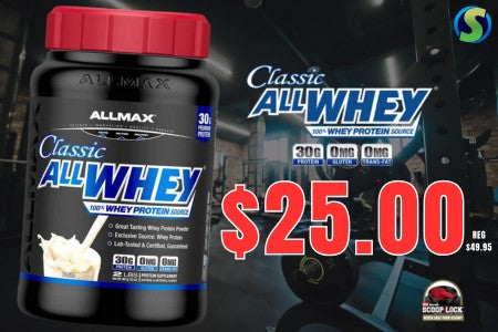 Flash Sale Allmax AllWhey Classic only $25 - SupplementSource.ca 