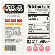 FlavorGod Himalayan Salt & Pink Peppercorn Nutrition Panel - SupplementSource.ca