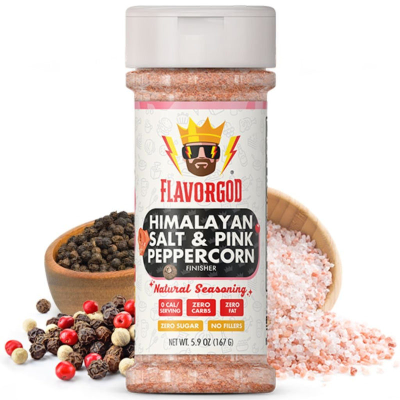 FlavorGod Himalayan Salt & Pink Peppercorn, 167g - SupplementSource.ca