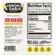 Flavorgod Lemon & Garlic Seasoning Nutritional Panel SupplementSource.ca 