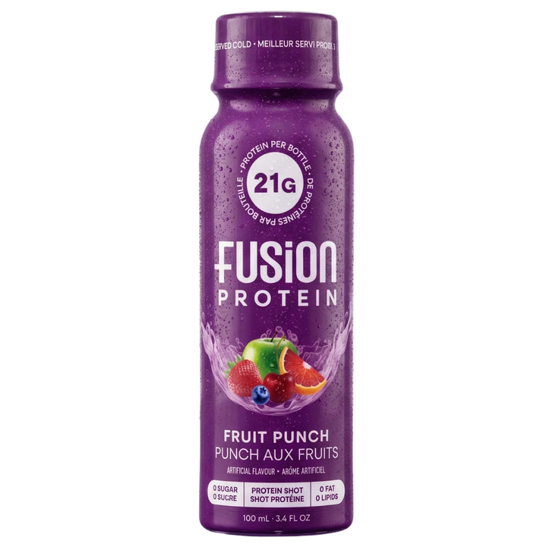 Fusion Protein Protein Shot, 100ml Fruit Punch - SupplementSource.ca