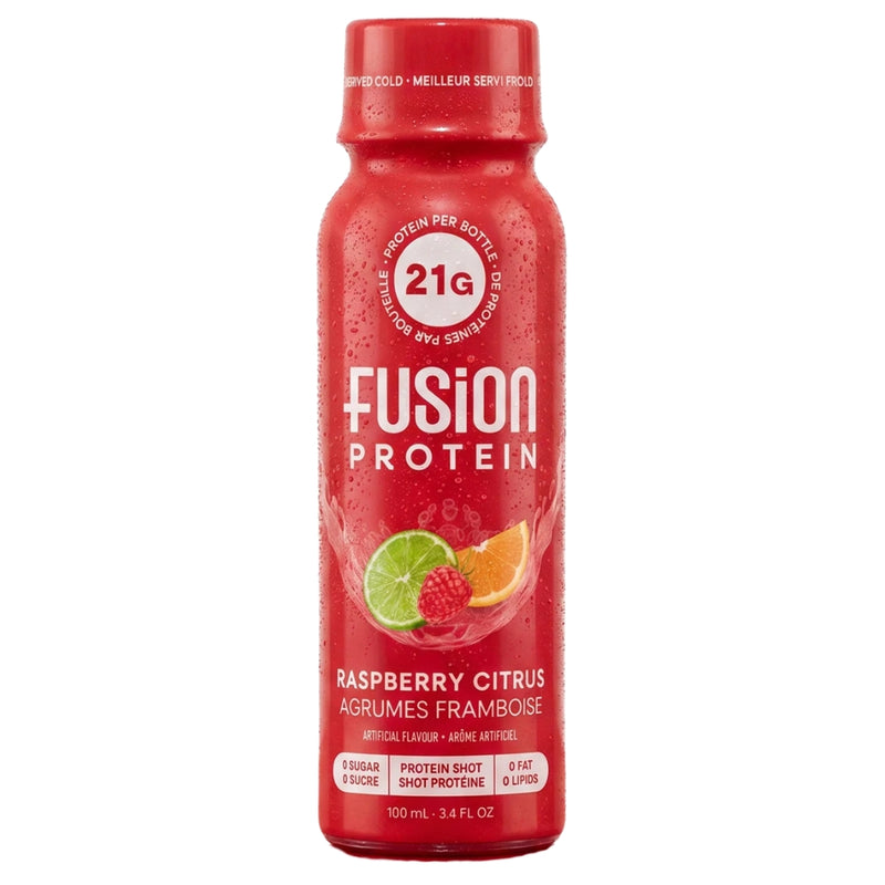 Fusion Protein Protein Shot, 100ml Raspberry Citrus - SupplementSource.ca