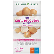 Genuine Health Fast Joint Recovery w/ NEM, 60 Caps - SupplementSource.ca