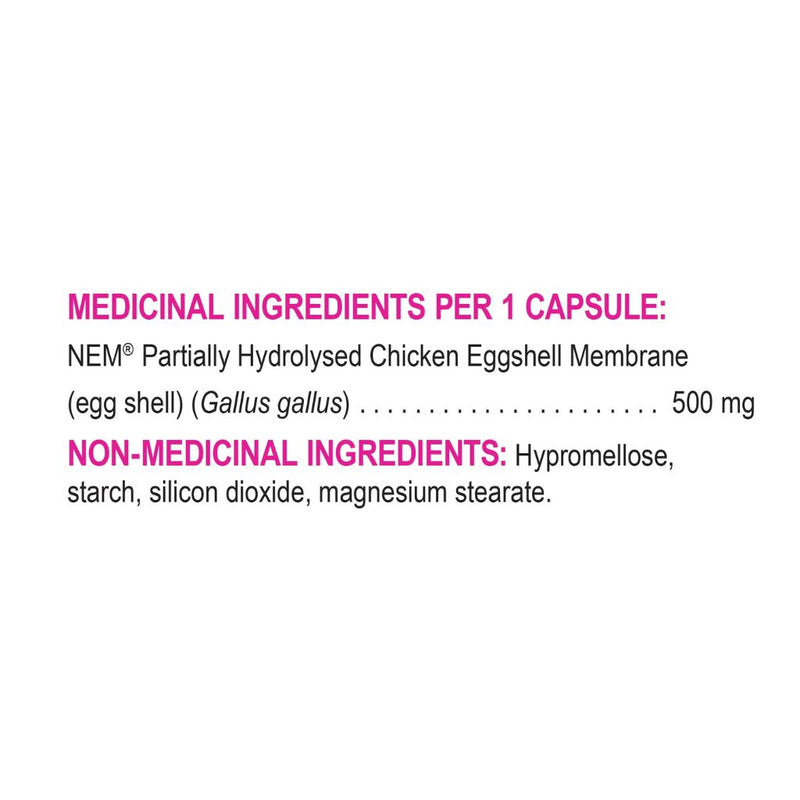 Genuine Health Fast Joint Recovery w/ NEM, 60 Caps Nutrition Facts - SupplementSource.ca