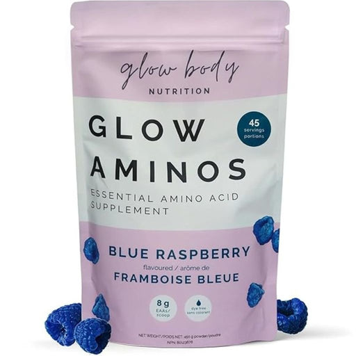 Glow Body Glow Aminos, 45 Servings Blue Raspberry - SupplementSource.ca