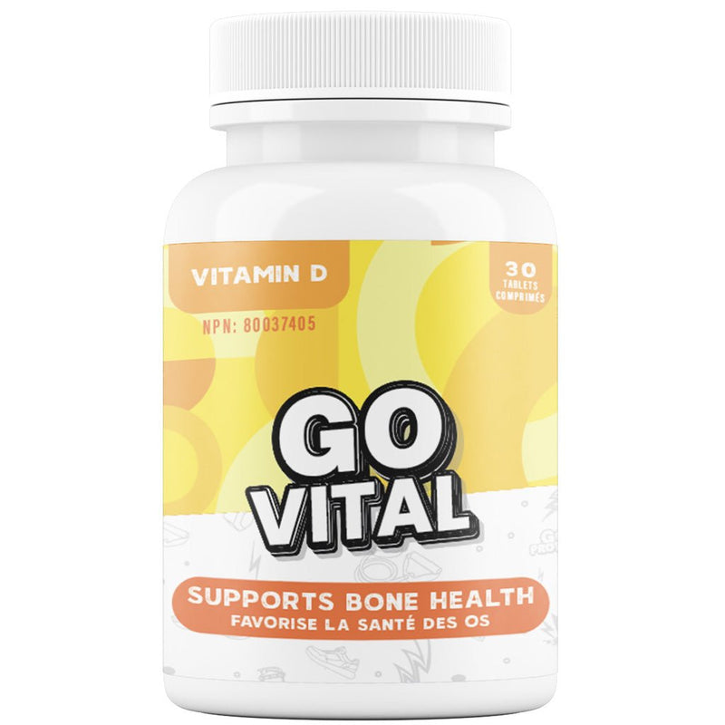 Go Protein Go Vital Vitamin D, 30 Tablets - SupplementSource.ca