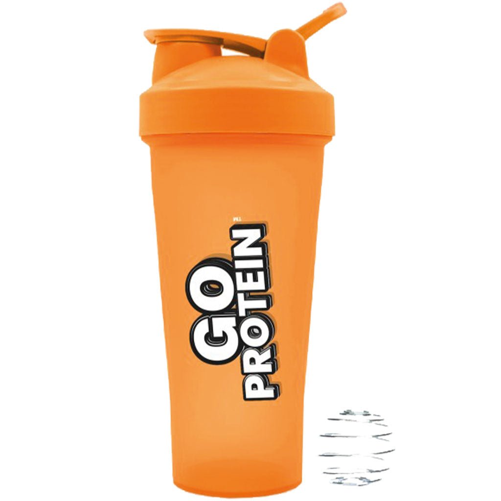 Go Protein SHAKER BOTTLE w/Wire Ball, 600ml — SupplementSource.ca