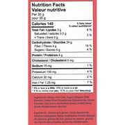 Goldys Instant Superseed Oatmeal, 6 x 35 Packets Strawberry Fields Nutrition Panel - SupplementSource.ca